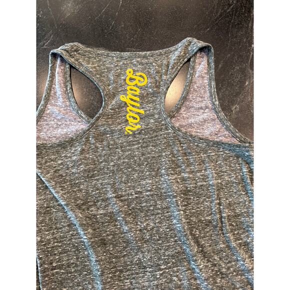 Baylor University Sic Em Racerback tank top Women's Med Gray - Picture 4 of 7